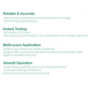 Analyseur d'immunoessai vétérinaire Getein1100, analyseur d'hormones, analyseur quantitatif d'immunofluorescence de la progestérone chez le chien - Product Image 5
