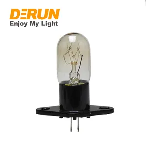 Fabrika 15W 25W E14 taban Lamp T25 yüksek sıcaklık direnci akkor ampuller mikrodalga fırın ampul lamba soketi, inc-fırın