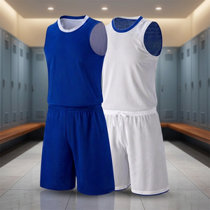 Conjunto de Camiseta de Baloncesto Unisex, Sin Mangas, Malla Transpirable, Poliéster, Corte Regular para Adultos, Verano - Product Image 4