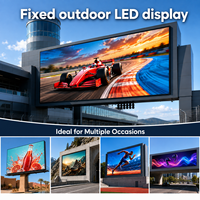 Écrans vidéo LED couleur plein format P10 pour extérieur, résistants aux intempéries IP65, 150W, économie d'énergie, HDR10, 6000cd, pour stades, façades, usage commercial B2B