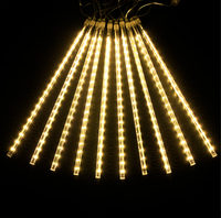 Guirlande lumineuse LED extérieure effet pluie de météores IP44 en plastique, lumières de Noël pour jardin et décorations de fêtes