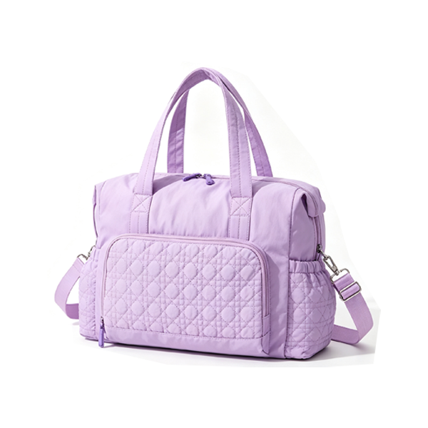 Wet Separation Quilted Puffer Travel Gym Yoga Messenger Bag