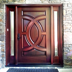 Puerta Principal Doble de Lujo, Diseño Exterior de <span class=keywords><strong>Madera</strong></span> - Product Image 3