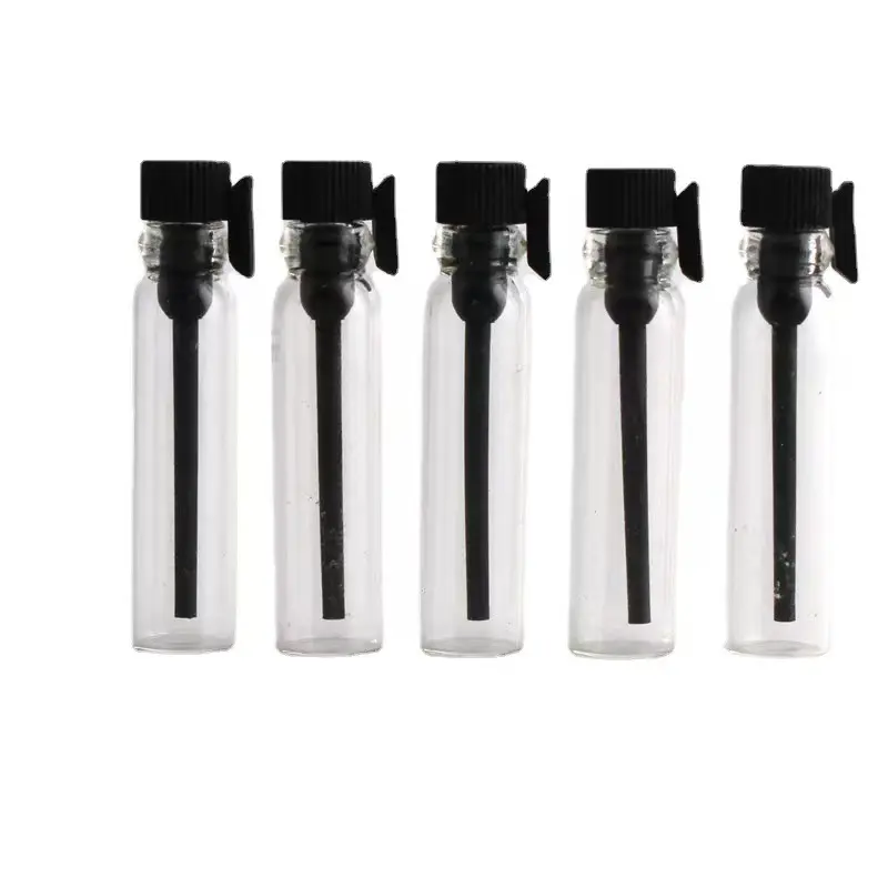 Flaconi di vetro vuoti 1ml 2ml 3ml tester bottiglie di profumo In vetro In stock campione di profumo fiale Mini bottiglie con coperchio a bastone