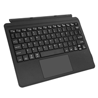 Clavier folio sans fil rétroéclairé avec pavé tactile, clavier portable rechargeable pour tablette Microsoft Surface Go 4 3 2 Windows