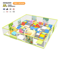 Équipement de terrain de jeu intérieur pour enfants, aire de jeux souple, trampoline, bac à sable, toboggan, structure d'escalade, parc d'attractions, écologique, en bois et en acier inoxydable