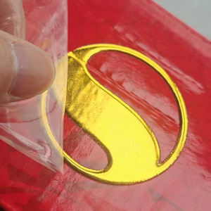Adesivo personalizzato in PVC lucido con Logo lamina d'oro UV Transfer timbro a caldo tecnica per il profumo lucido imballaggio materiali ausiliari - Product Image 4