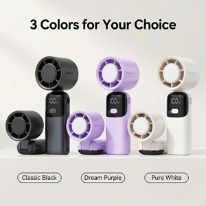 Ventilador <span class=keywords><strong>de</strong></span> Mano Recargable Plegable <span class=keywords><strong>de</strong></span> 2400 mAh, USB, para Uso <span class=keywords><strong>en</strong></span> el Hogar y el Automóvil, Motor sin Escobillas, Ligero, <span class=keywords><strong>de</strong></span> Plástico <span class=keywords><strong>de</strong></span> Alta Calidad, Semiconductor - Product Image 1