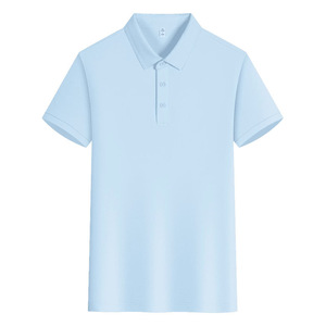 เสื้อโปโลพิมพ์โลโก้ตามสั่ง แขนสั้น สีเขียวเข้ม ผ้าฝ้าย ชุดยูนิฟอร์มพนักงานขายร้าน 4S สีพื้น - Product Image 3