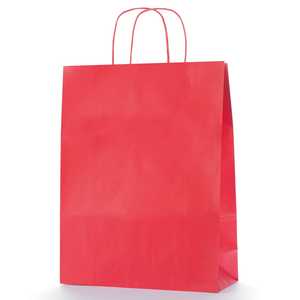 Shopper di carta colorata con manico con coulisse 36 cm + 12 cm x 41 cm - Product Image 6