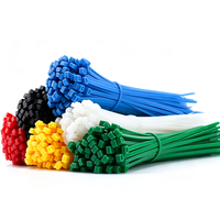 Bridas de nailon autoblocantes negras resistentes a los rayos UV PA66 para agrupación de cables eléctricos con control de calidad ISO9001