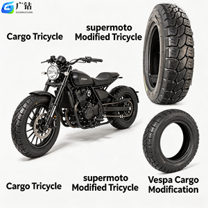 Neumático Universal 4.00-12 para Triciclo de Carga Pesada, Antideslizante, de Goma, para Motocicleta Supermoto, Repuestos para Carga - Product Image 2