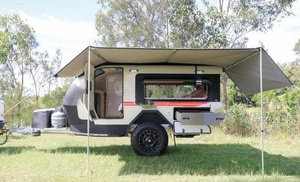 2025 Teardrop Off-Road Camper Trailer 1-3 Personne <span class=keywords><strong>Compagnon</strong></span> de Voyage avec Salle de Bain Matériau Durable en Fibre de Verre - Product Image 2