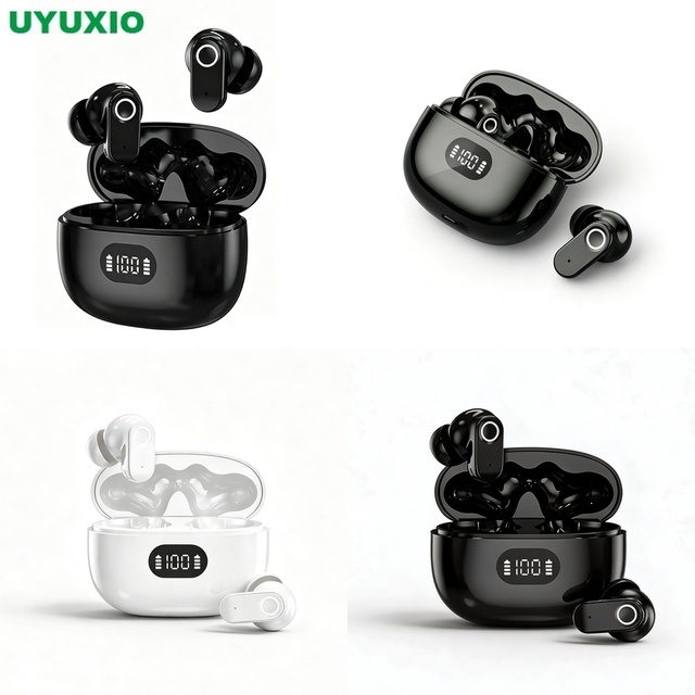 HiFi Wireless Earbuds In Ear Earbuds Noise Reduction Headset Bluetooth 5.4 Auto Pairing Low Latency for Phone Laptop Tablet