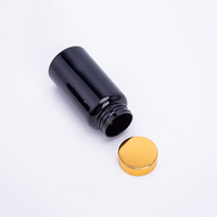 Capsules pour compléments alimentaires 38/400 45/400 53/400 58/400, côté lisse brillant, argent, or, aluminium-plastique, bouchons à vis