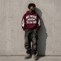OEM ODM Sweat à capuche oversize pour homme, hiver, zippé, 450 g/m², 100 % coton, délavé à l'acide, effet vieilli, avec lettres, style streetwear vintage, vente en gros