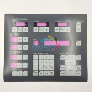 Membran Panel konsol PQC-I berkualitas baik untuk suku cadang Komori Lithrone LS26 LS28 LS40