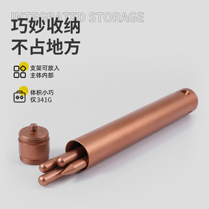 Soporte de Lámpara de Aleación de Aluminio, Trípode de Escritorio, Luz Ambiental, Soporte Colgante para Camping y Picnic, Soporte para Selfies, Color Oro Rosa, Champán, Negro - Product Image 5