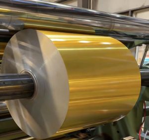 Best-selling Golden <strong>Aluminum</strong> <strong>Foil</strong> Large Roll Chocolate Wrapping Paper, 40 Microns Thick - Product Image 1