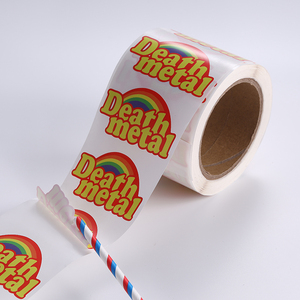 Factory Direct Custom Irregular Cut Vinyl <b>Roll</b> <b>Stickers</b> Waterproof Self Adhesive Labels For Holiday Gift Box - Product Image 4