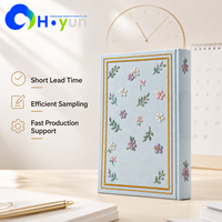 Carnet rectangulaire en tissu avec broderie florale, design pliable, poignée, écologique, pour notes et comptes