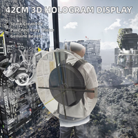 Ventiladores Holográficos 3D de 42 cm con Proyector LED, Resolución de 1280x1024, Control por Aplicación WiFi, para Centros Comerciales Interiores, Suministro OEM