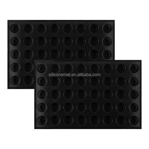 <span class=keywords><strong>Stampo</strong></span> per Torte Forato Nero a 40 Cavità - Personalizzabile in Dimensioni e Colore, <span class=keywords><strong>Stampo</strong></span> per Pane Commerciale, Traspirante e Facile da Sformare - Product Image 1