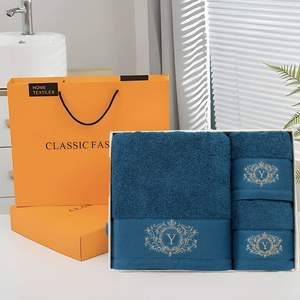 Toallas <span class=keywords><strong>de</strong></span> Baño <span class=keywords><strong>de</strong></span> Algodón para Uso Doméstico, 3 Piezas por Paquete, con Toallas <span class=keywords><strong>de</strong></span> Mano Absorbentes como Juego <span class=keywords><strong>de</strong></span> Regalo, como Regalos Navideños para Empleados. - Product Image 4