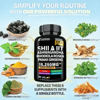 OEM ODM Capsules 8 en 1 avec Rhodiola Rosea Ginseng Ashwagandha Complément Nutritionnel