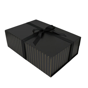 Caja grande de regalo con imán, Cajas de Regalo de estilo <span class=keywords><strong>Simple</strong></span>, color negro mate - Product Image 1
