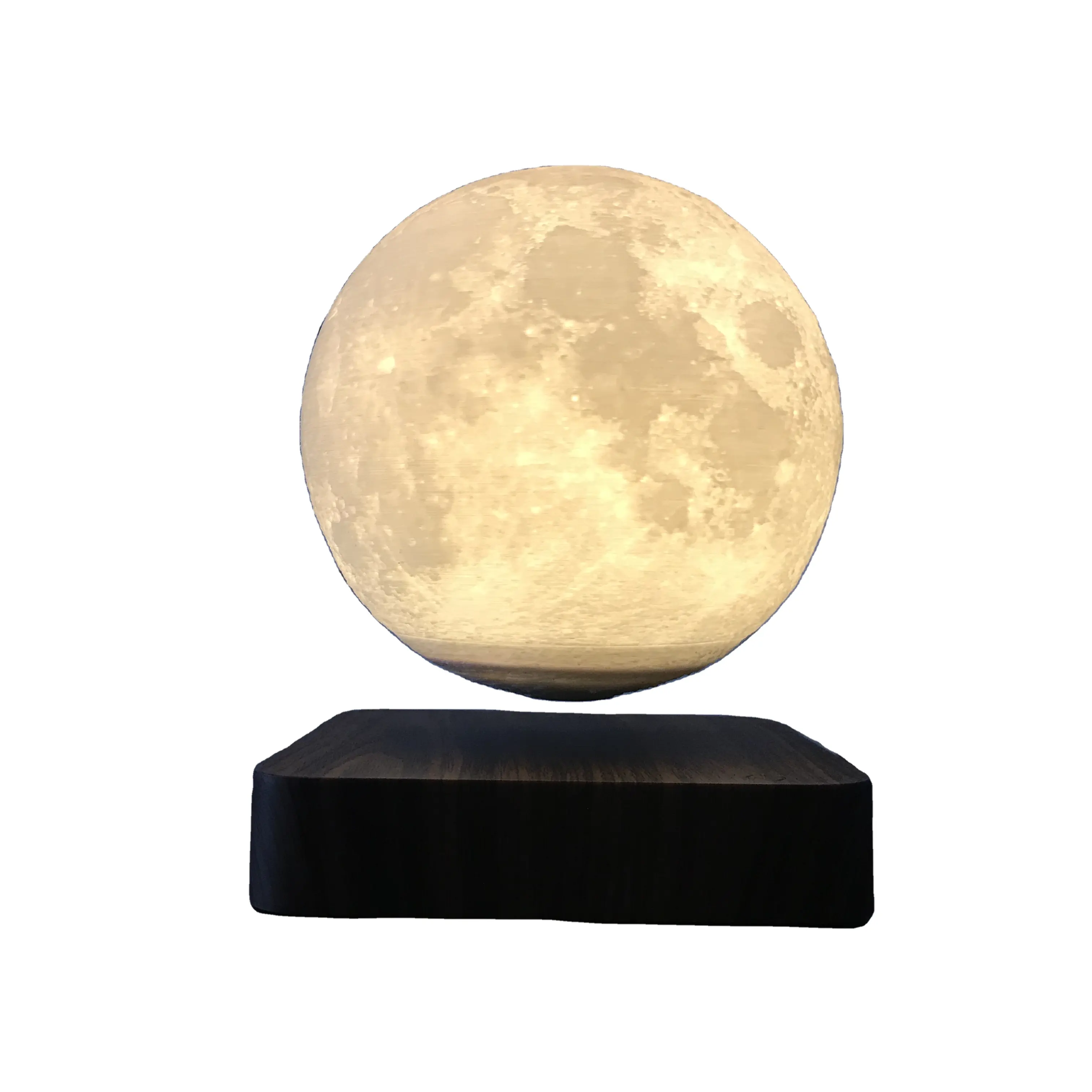 HCNT Manufacturer Magnetic Levitation Moon Lamp 3D Printing Floating Moon Lamp