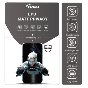 TuoLi logotipo personalizado Anti-Spy Hydrogel EPU mate privacidad Protector de pantalla mejor <span class=keywords><strong>Pelicula</strong></span> Hidrogel para teléfono móvil - Product Image 1