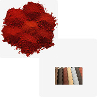 Poudre de colorant pigmentaire de couleur de tuiles de toit rouges d'oxyde de fer
