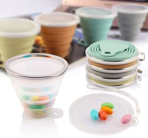 Mini Taza de Café Plegable de Silicona Portátil de 270 ml (9 oz) para Exteriores, con Cordón y Tapa Retráctil, Taza de Viaje para Té y Café - Product Image 6