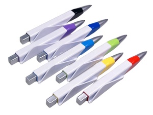 Nouveau stylo à bille pliable créatif avec logo QR code personnalisé, idéal pour le sport, les étudiants, comme cadeau promotionnel, noir - Product Image 4