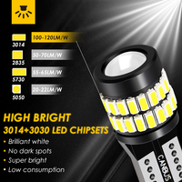 Bombilla LED T10 36SMD 3014 3030 Chips Canbus Sin Errores Luz de Coche 12V 24V W5W 194 LED Señal de Giro Lámpara de Lectura de Matrícula Blanca