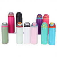 Botella de Agua Deportiva Aislada al Vacío de 32 oz, Personalizada, de Acero Inoxidable, Libre de BPA, con Pajita y Tapa con Asa, para Regalos al por Mayor