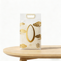 Sacs en plastique imprimés sur mesure avec logo, sacs tissés laminés pour l'emballage du riz de 1 kg, 2 kg, 5 kg