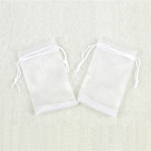 I sacchetti di rete schiumogena per sapone con coulisse a colori personalizzati all'ingrosso possono fornire campioni tempestivi e precisi - Product Image 6