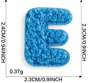 Patch brodé en polyester de Chine, étiquette brodée pour serviette, patch brodé original de 26 lettres, accessoires vestimentaires, DIY Bullet Journal - Product Image 3