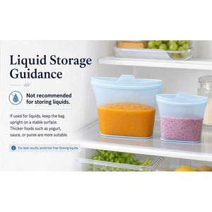 Juego de Bolsas Reutilizables de Silicona para Almacenamiento de Alimentos, Herméticas, Aptas para Congelador, de Grado Alimenticio, Ideales para la Cocina - Product Image 3