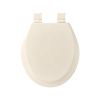 Couvre-siège de toilette moderne en bois blanc populaire à fermeture douce pour salle de bain 17 pouces