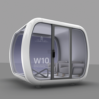 Bureau mobile de 10 pieds Salle d'activités en aluminium Mini Study Lounge Capsule House