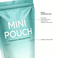 Sachet Doypack refermable personnalisé en PET/PE recyclable de petite taille pour emballage alimentaire (snacks, chips, etc.) – 3,5 oz