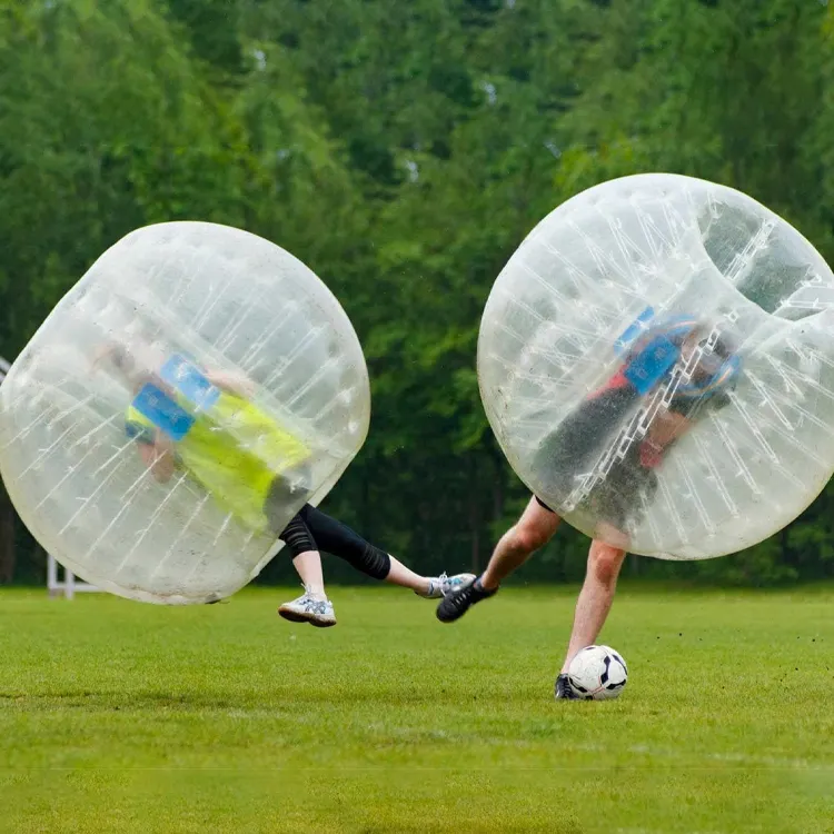 Venta caliente Material TPU 2,85 M Traje de cuerpo Fútbol Parachoques Bolas Zorb Bola Inflable Burbuja Balón de fútbol