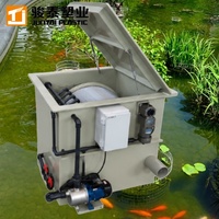 Filtre à tambour en PP SS304, 10m³/h, pour la filtration des bassins à carpes koï - Ventes flash