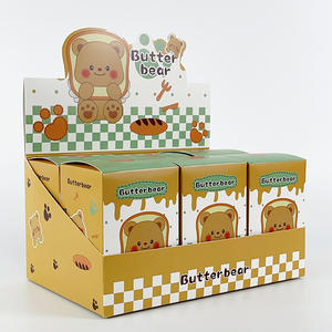 Boîte à surprise en PVC Butter Bear en gros, 6 pièces/ensemble, version habillée. Statues de figurines de manga de célébrités d'<span class=keywords><strong>Internet</strong></span>, figurines d'animaux, décoration - Product Image 6