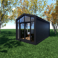 Estructura de Casa Contenedor Desmontable de Instalación Rápida, 20 Pies, Móvil, Modular, Portátil, Prefabricada, de Acero Ligero