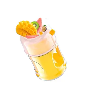 Presse-agrumes électrique 1,5 L Mélangeur de bouteilles portable Presse-agrumes de fruits Mélangeur de tasses Chargement USB Mélangeur de citron orange Smoothie Maker Squeezer