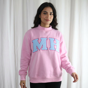MH Hooded Vintage High Street Winter Washed 100% Cotton Applique Embroidery Hoodie Finer Threads - Product Image 1